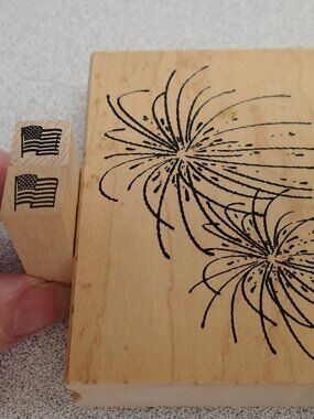 Fire works stampers set of 2
